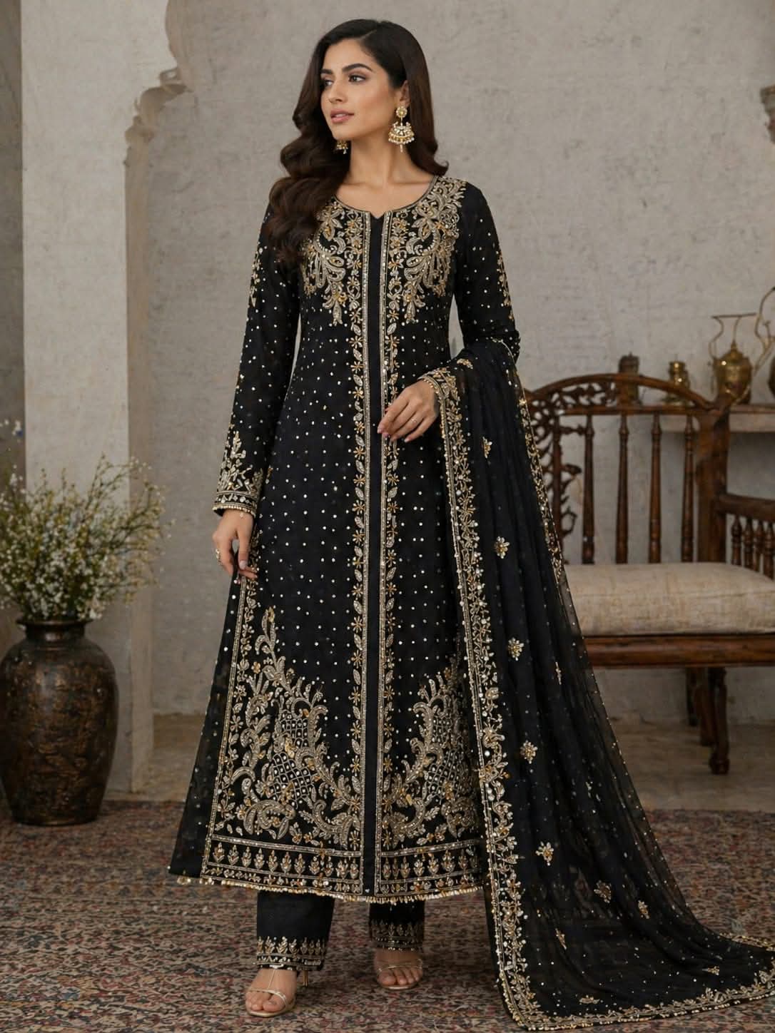 Jaan-e-Adaa – Sajal Edit Embroidered 3-Piece Suit