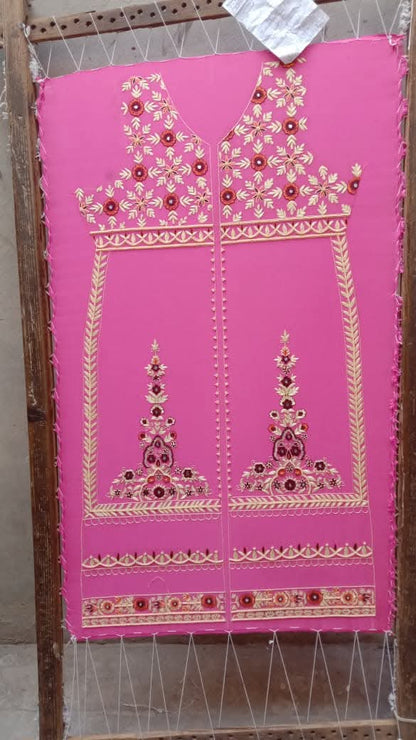 Pink Cut Dana Embroidered 3-Piece Suit