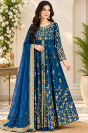 Alizeh Fashion “Pernia” Midnight Blue Kalidaar Anarkali