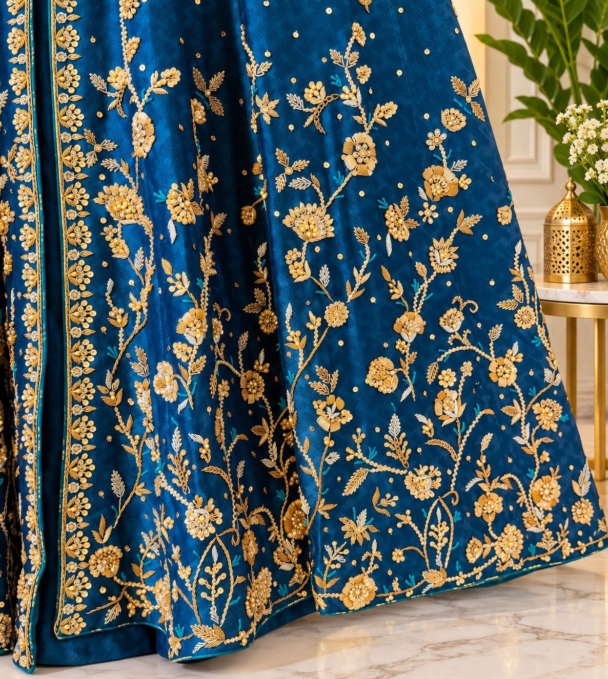 Alizeh Fashion “Pernia” Midnight Blue Kalidaar Anarkali