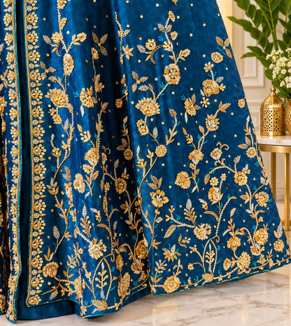 Alizeh Fashion “Pernia” Midnight Blue Kalidaar Anarkali