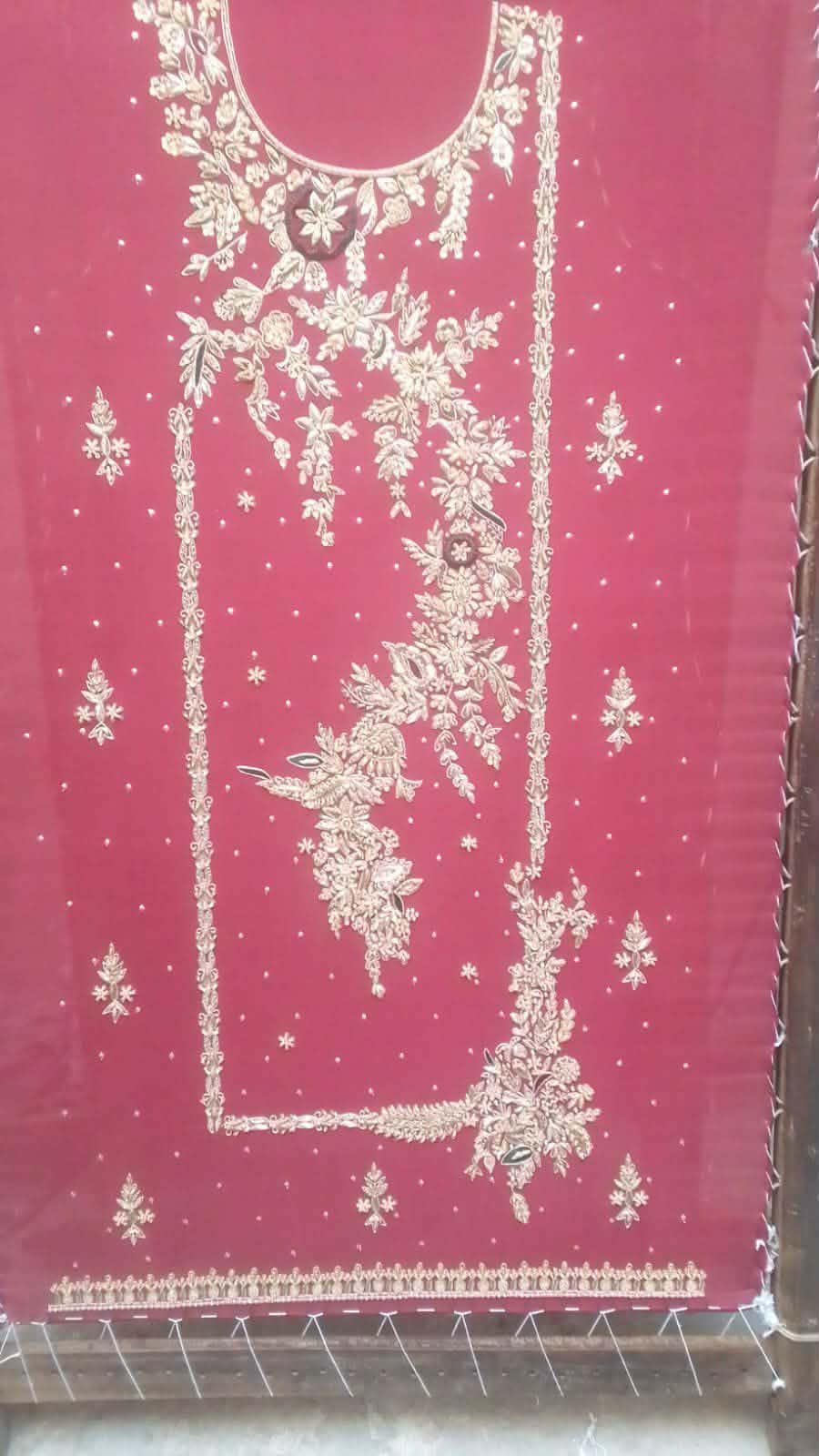 Rang-e-Heritage – Royal Maroon Hand-Embroidered Suit