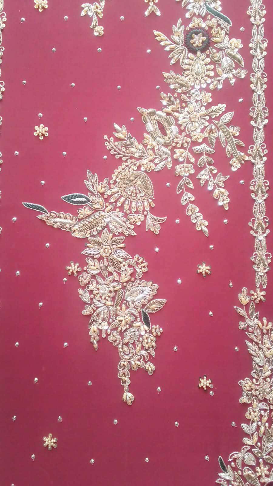 Rang-e-Heritage – Royal Maroon Hand-Embroidered Suit