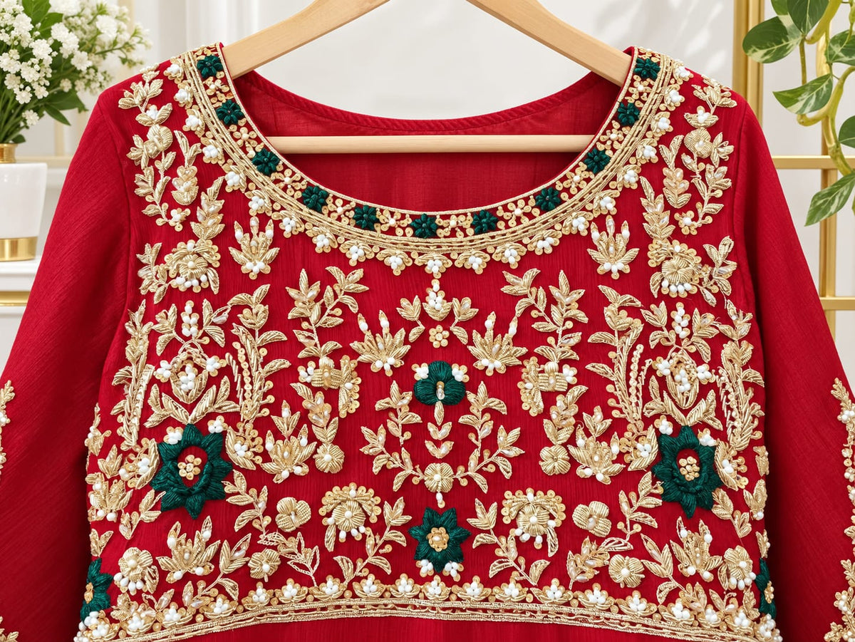 Surkhab Festive Georgette Anarkali Gown