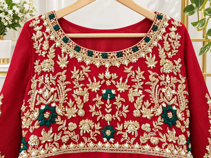 Surkhab Festive Georgette Anarkali Gown