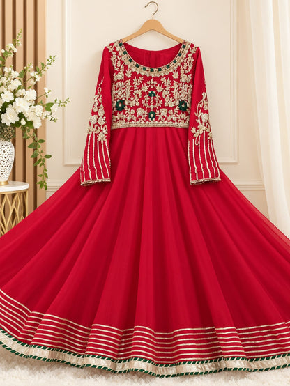Surkhab Festive Georgette Anarkali Gown