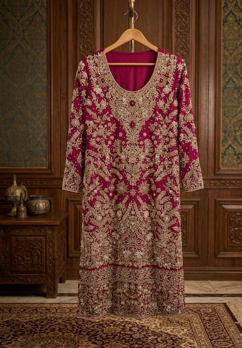 Farshi Lehenga Kameez – Luxury Bridal Couture